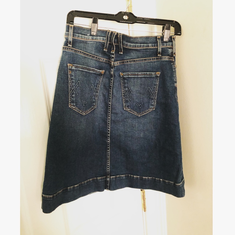 MCGUIRE BUTTON DOWN DENIM SKIRT - Picture 3 of 5